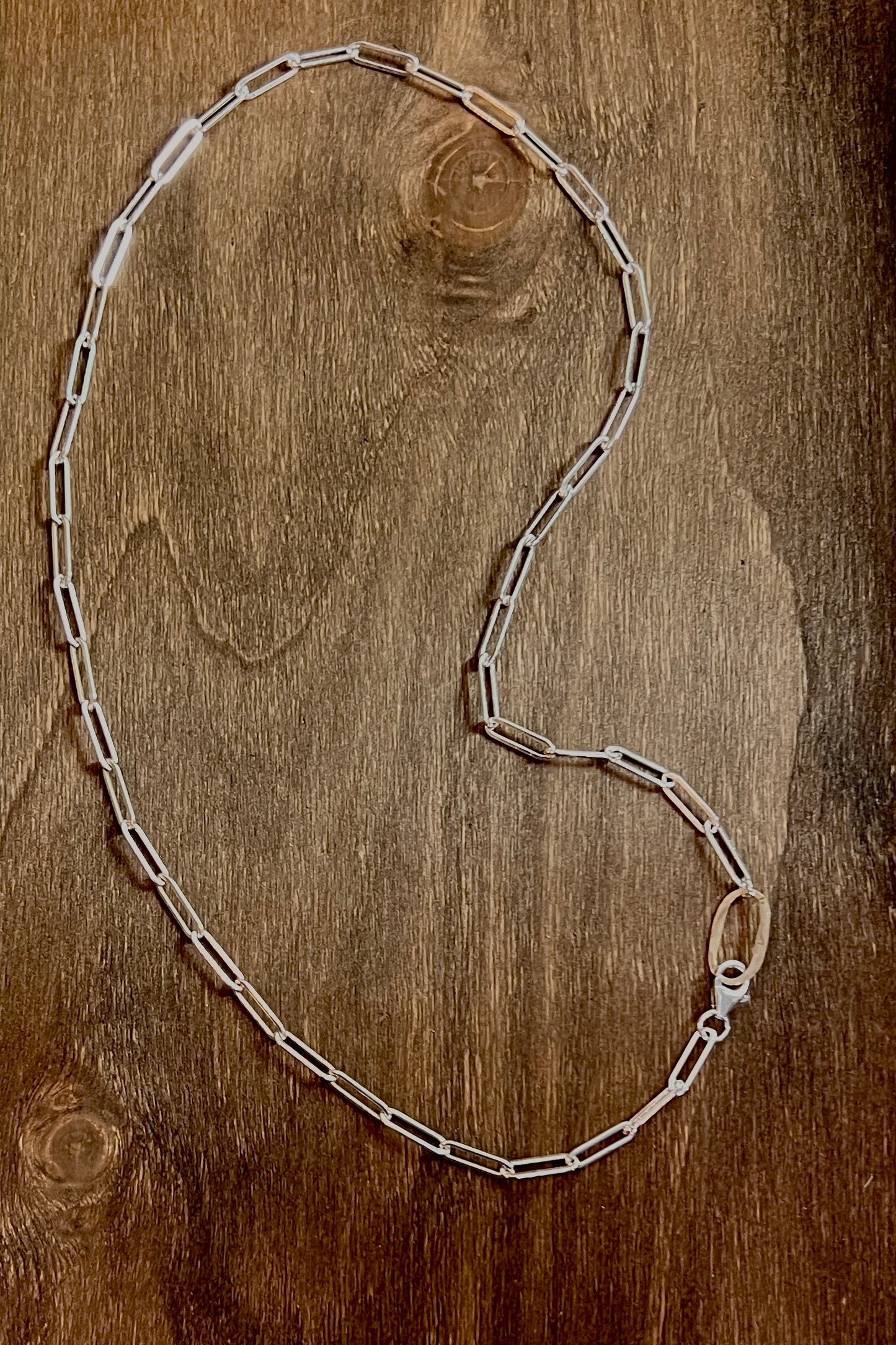 Sovereign Necklace XL Silver Chain & Gold Eye - Mixed Metal