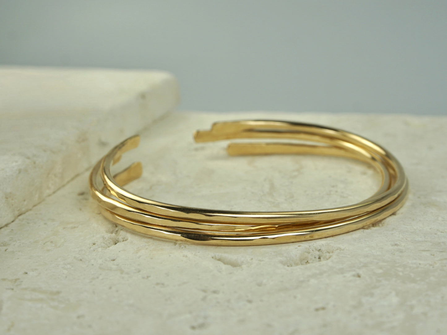 Ivy Single Cuff Bracelet - Lightest Gold Filled