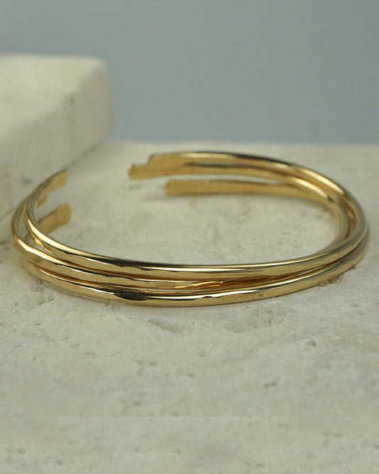 Ivy Cuff 3 Piece Set Gold Filled Lightest
