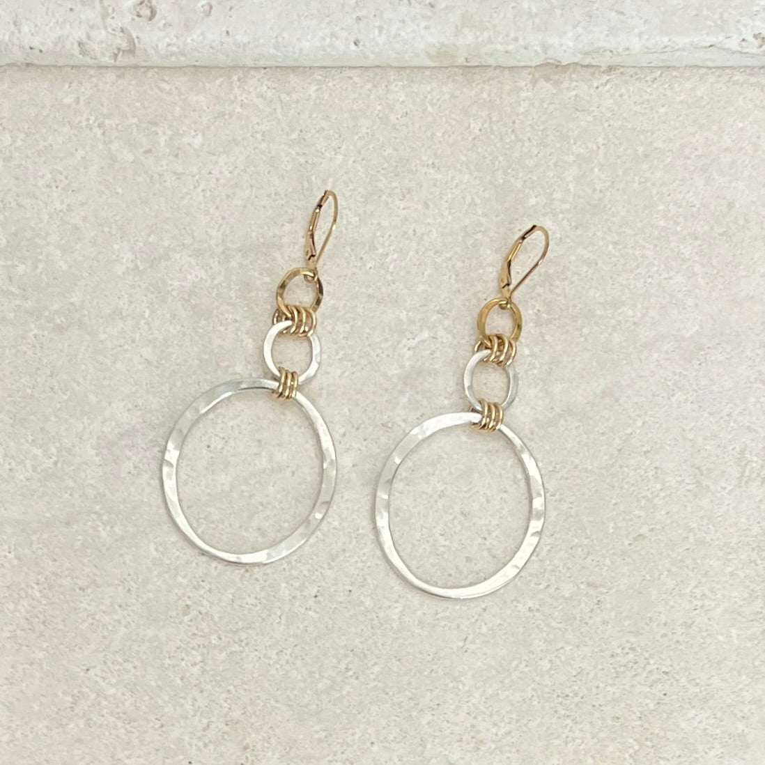 Kai Statement Earrings II Bold Mixed Metal