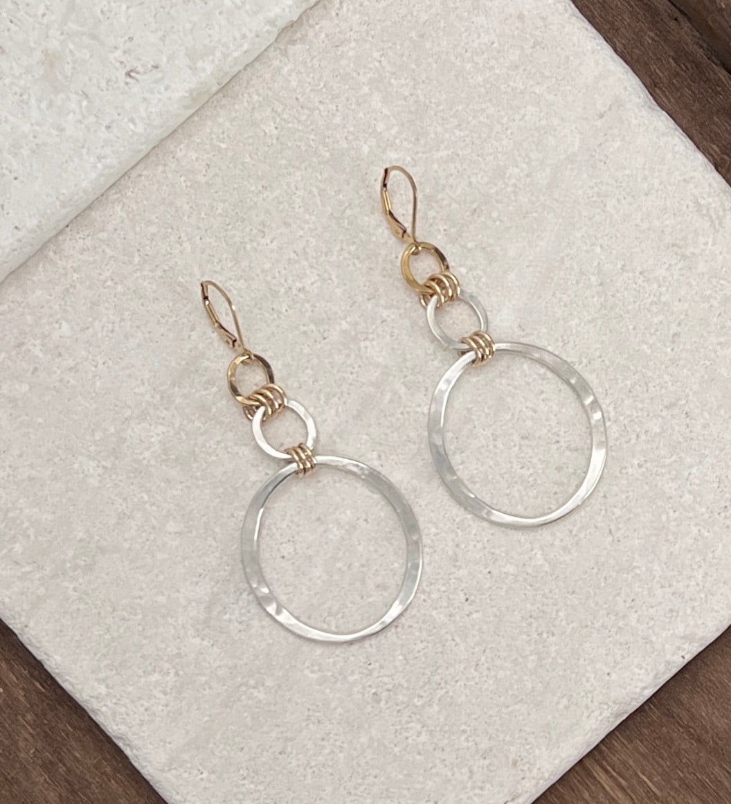 Kai Statement Earrings II Bold Mixed Metal