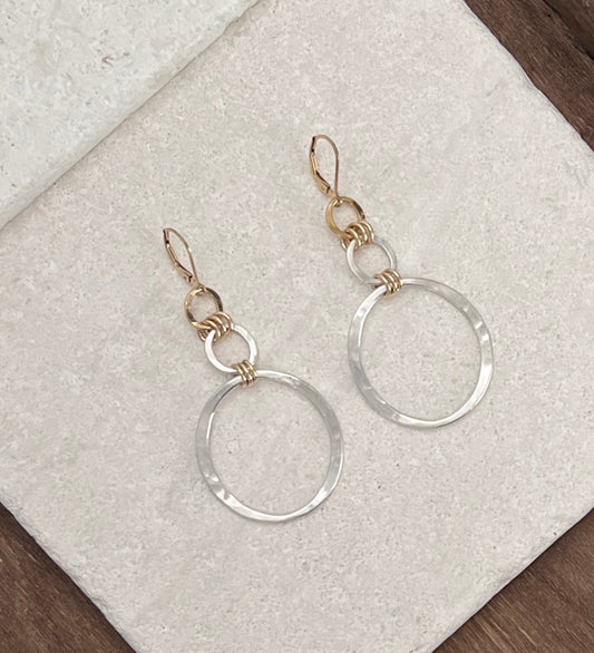 Kai Statement Earrings II Bold Mixed Metal