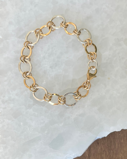 Kai Statement Bracelet SS Petite & GF Petite Mini - Mixed Metal