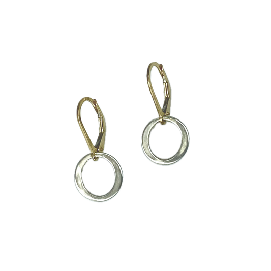 Kai Petite Earrings Gold Filled Leverbacks - Mixed Metal