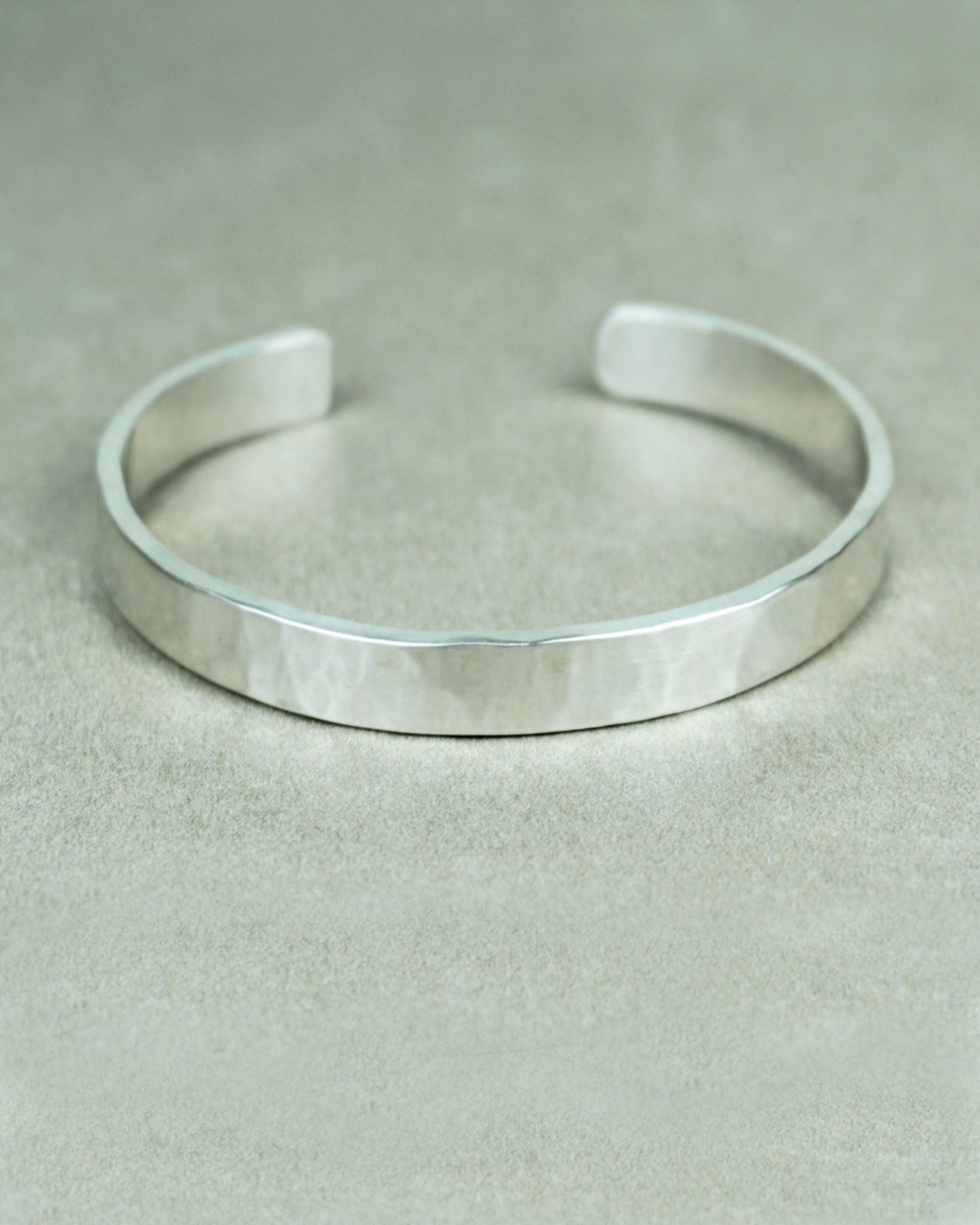 Meredith Matte Sterling Silver 6mm Cuff Bracelet