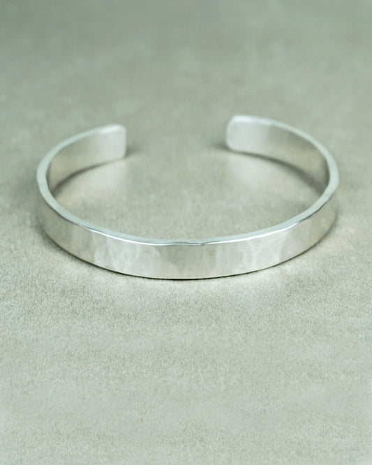 Meredith Matte Sterling Silver 6mm Cuff Bracelet