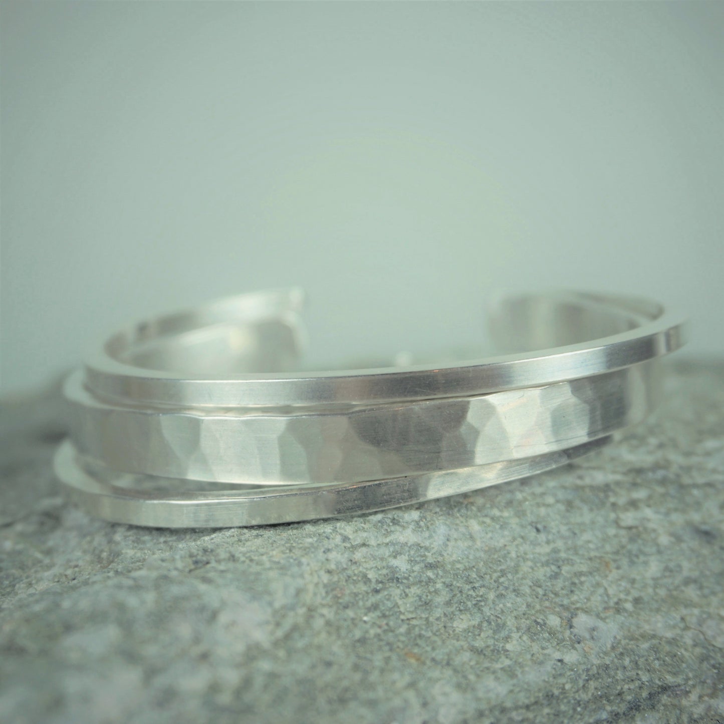 Meredith Matte Sterling Silver 6mm Cuff Bracelet