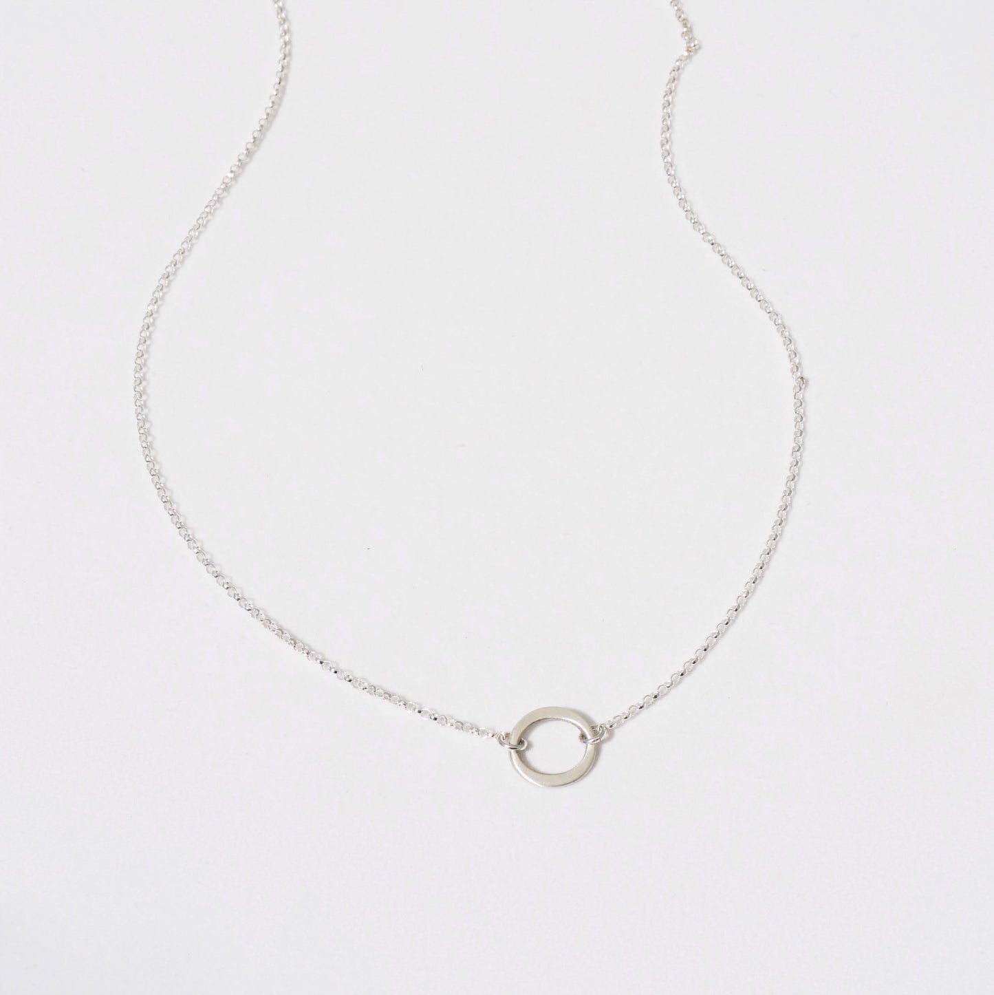 Kai Petite Matte Necklace Sterling Silver Chain