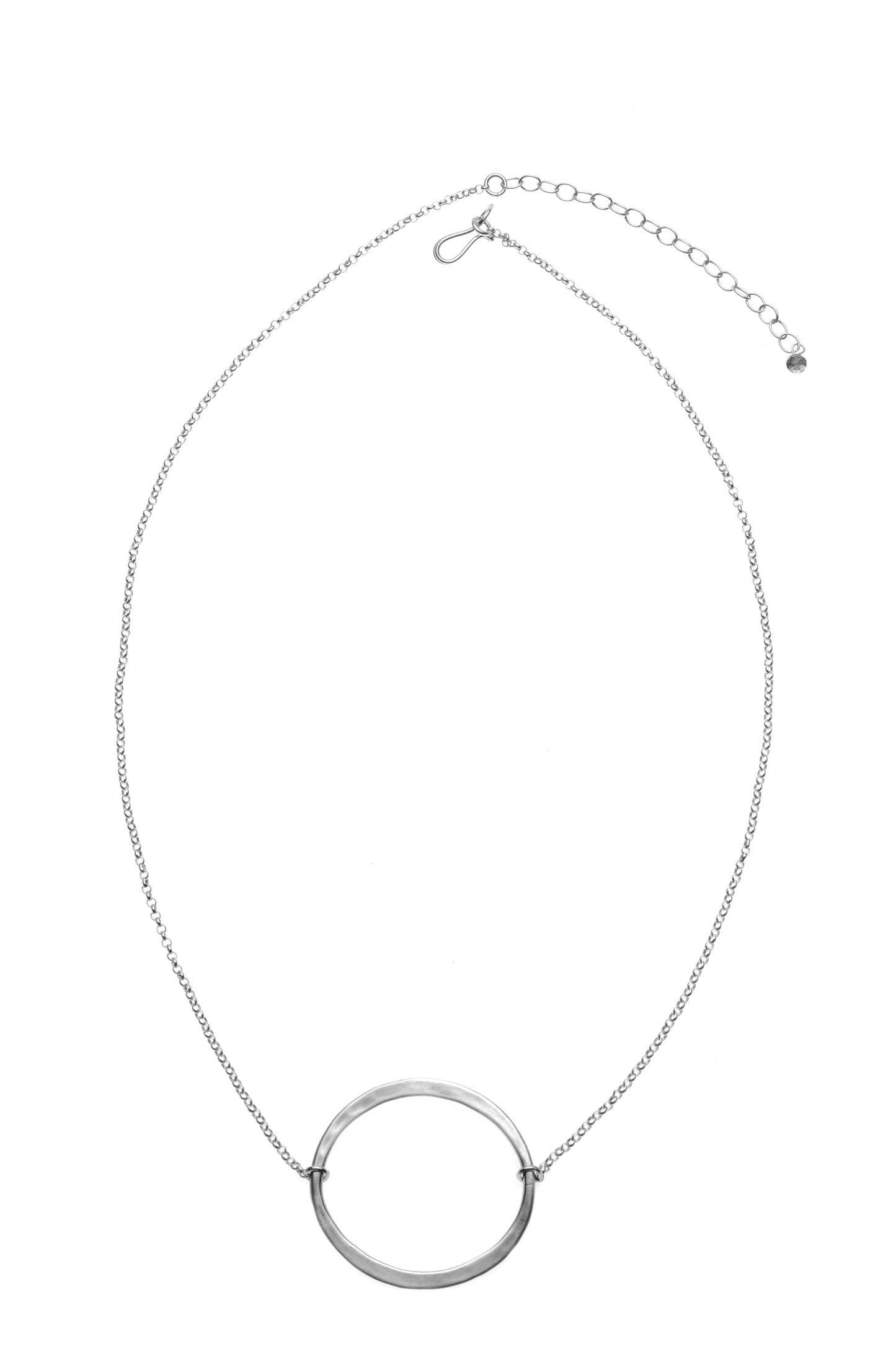 Kai Large Matte Necklace Sterling Silver Chain