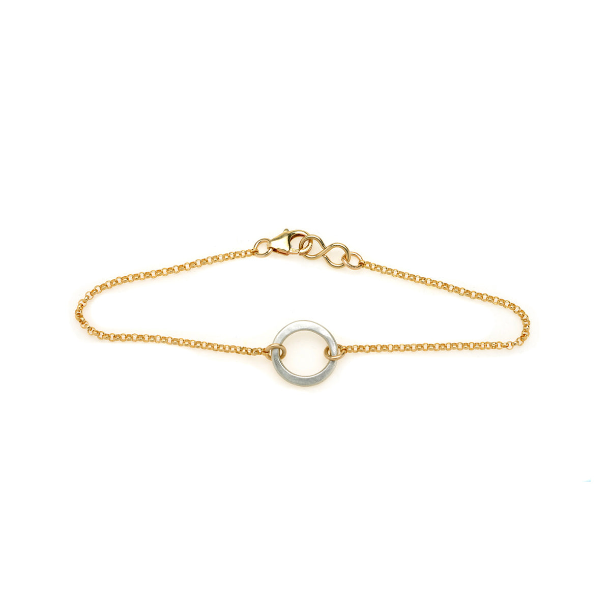 Gold Kai Chain Module Kai Petite Bracelet Gold Filled Chain - Mixed Metal – elle deVisme ...