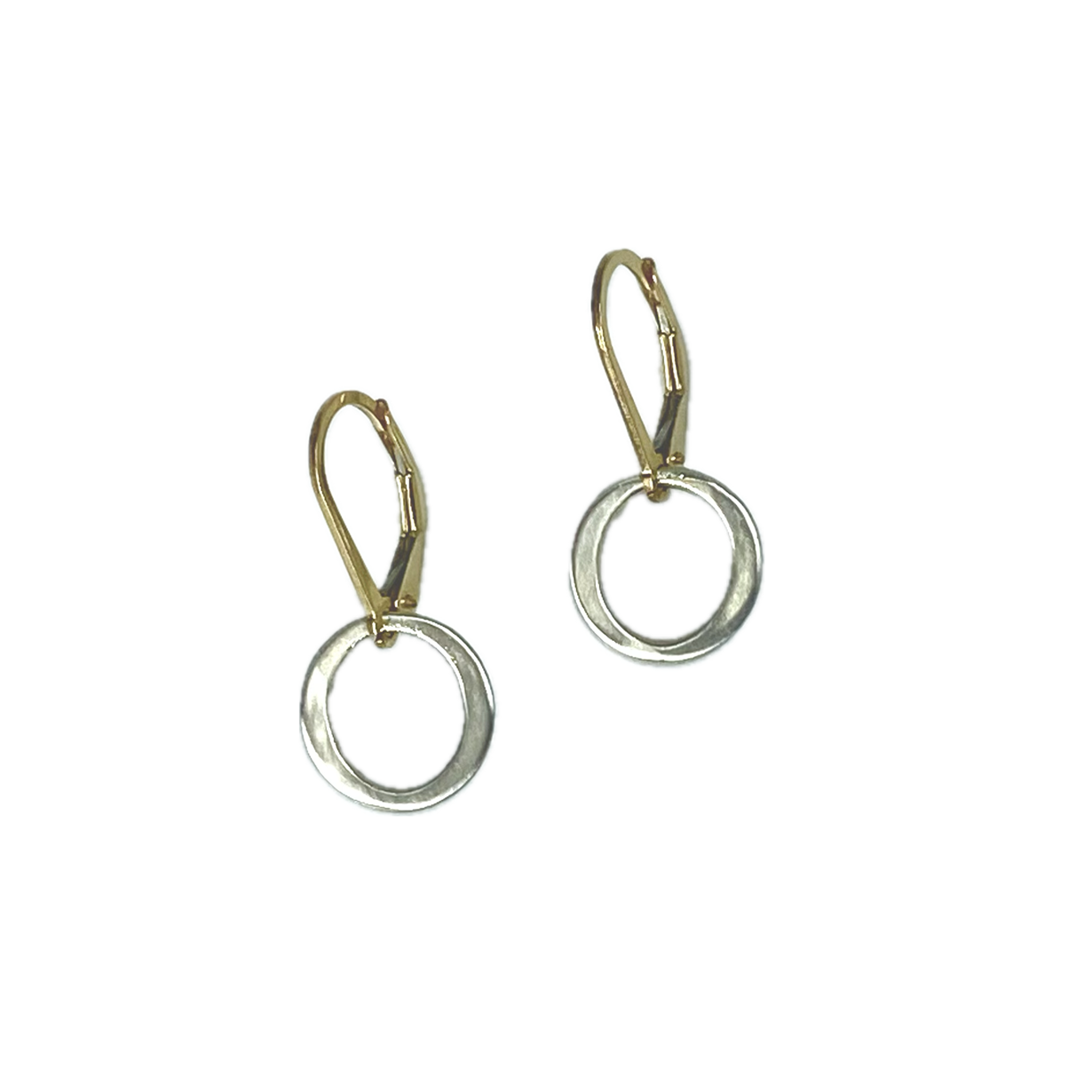 Kai Petite Earrings Gold Filled Leverbacks - Mixed Metal