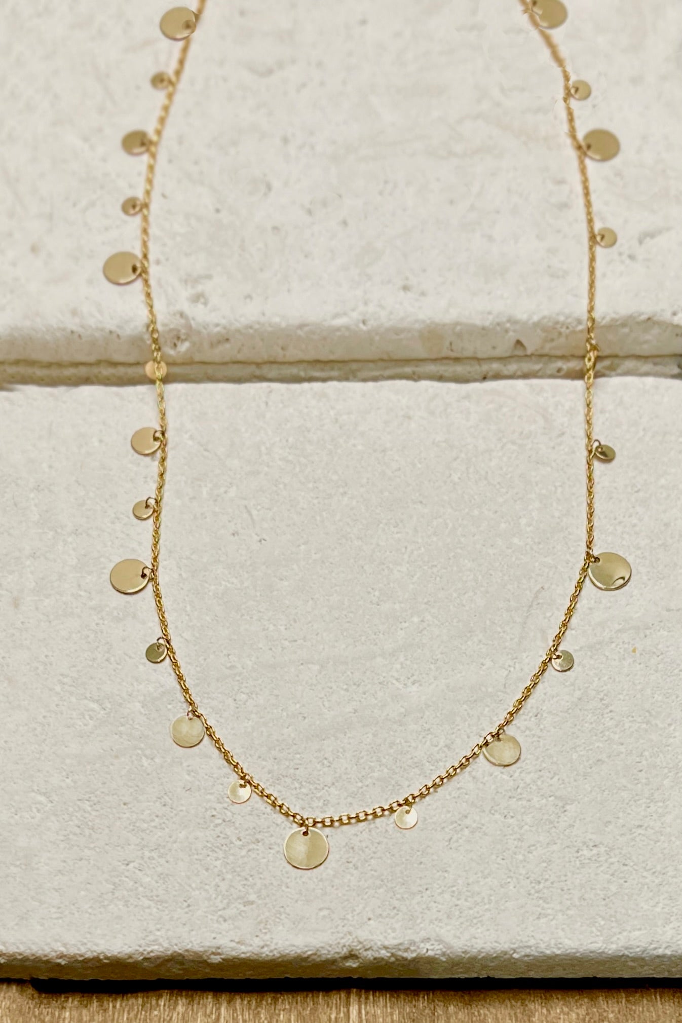 Sylvie Long Wrapping Necklace Gold Filled