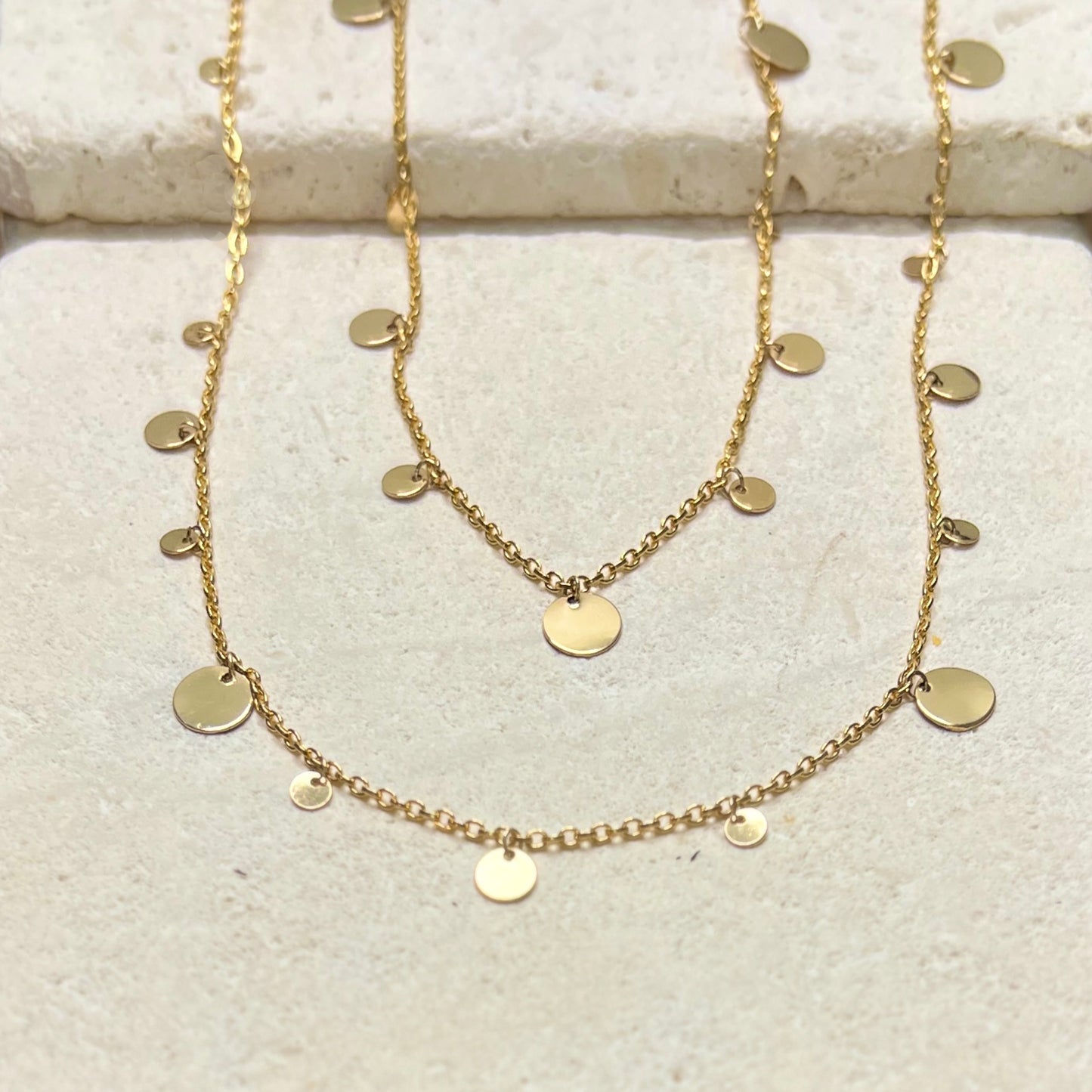 Sylvie Long Wrapping Necklace Gold Filled